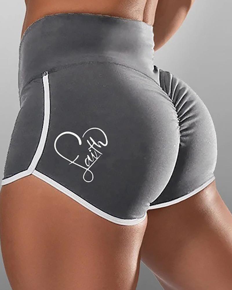 Kaufen High Waisted Butt Lifting Scrunch Booty Yoga Shorts. Bild