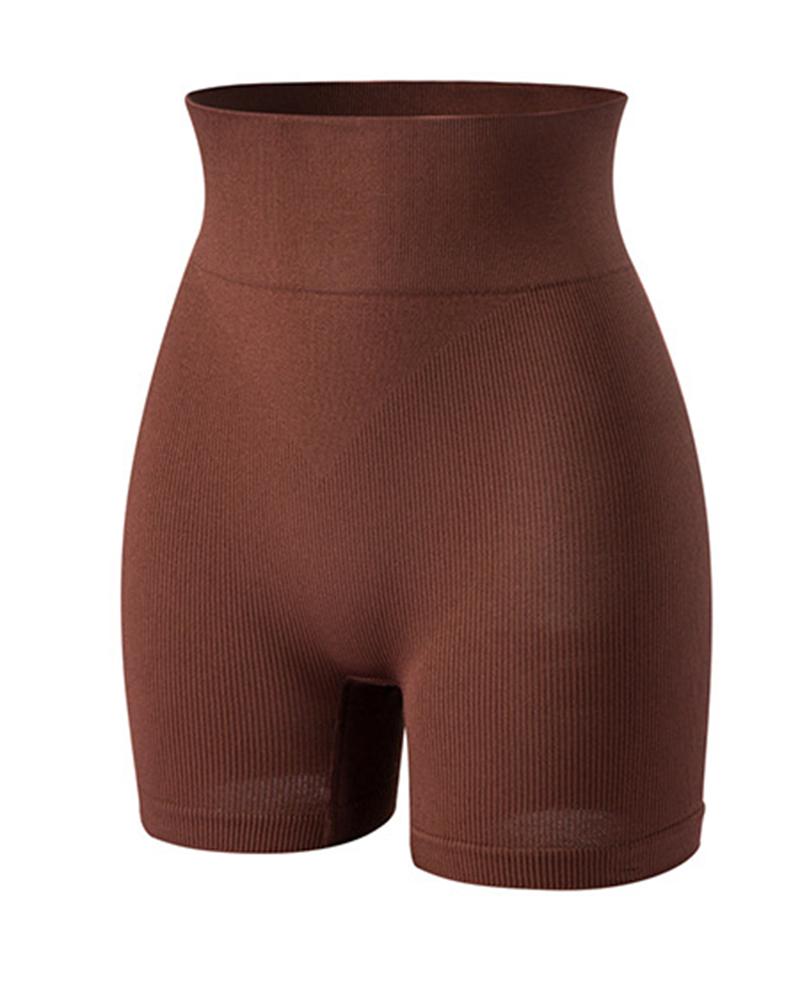 

High Waist Tummy Control Butt Lifting Shapewear Underwear, Brown