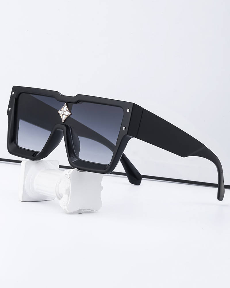 

Square Frame Tinted Sunglasses, Black