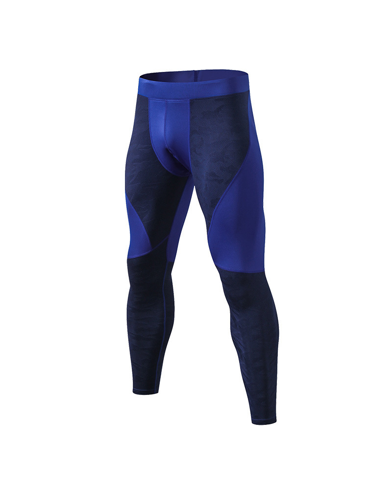

Colorblock Skinny Speed Dry Sporty Pants, Purplish blue