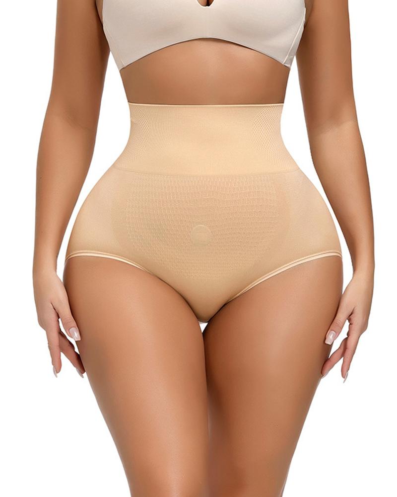 

High Waist Tummy Control Panty, Apricot