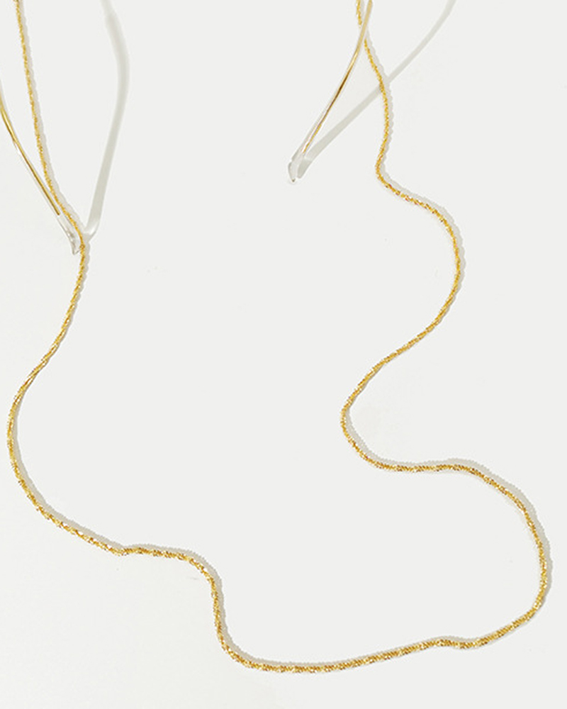 

Sparkling Sunglasses Chain Strap Holder Mask Lanyard Necklace Eyewear Retainer, Gold