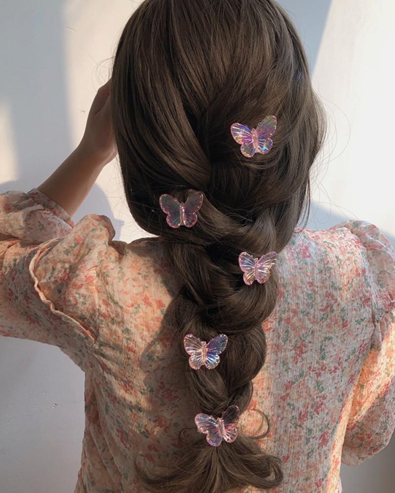 

5PCS Butterfly Shaped Hair Clip, Style2
