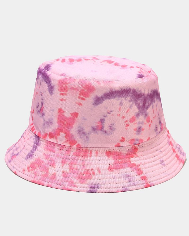 

3D Tie Dye Print Sun-protection Fisherman's Hat, Style5