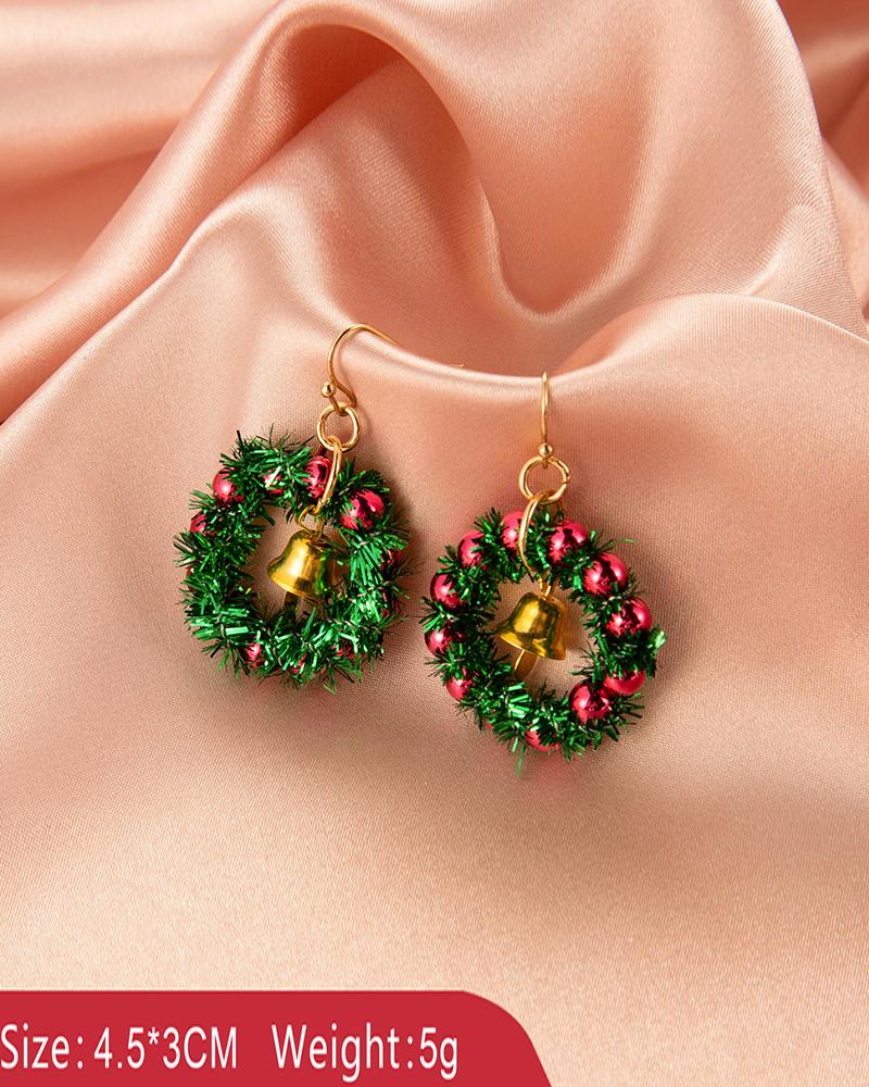 

Christmas Tree / Snowflake / Moose Pattern Drop Earring (S2 & S3 For A Set), Style1