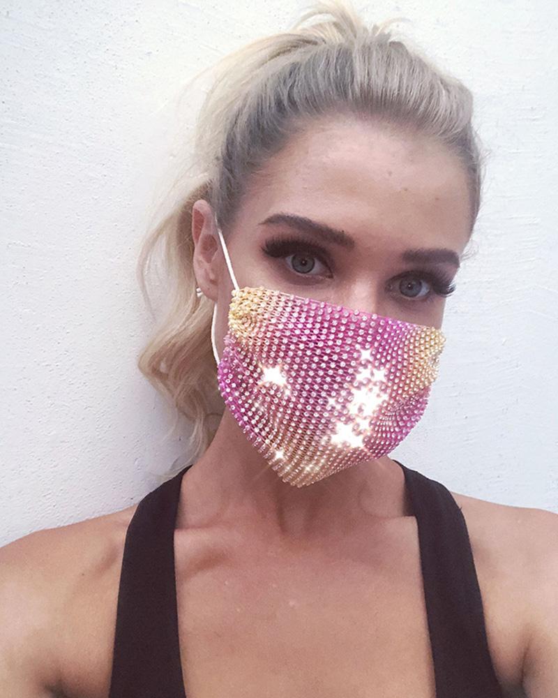 

Studded Breathable Mouth Mask Reusable, Purple
