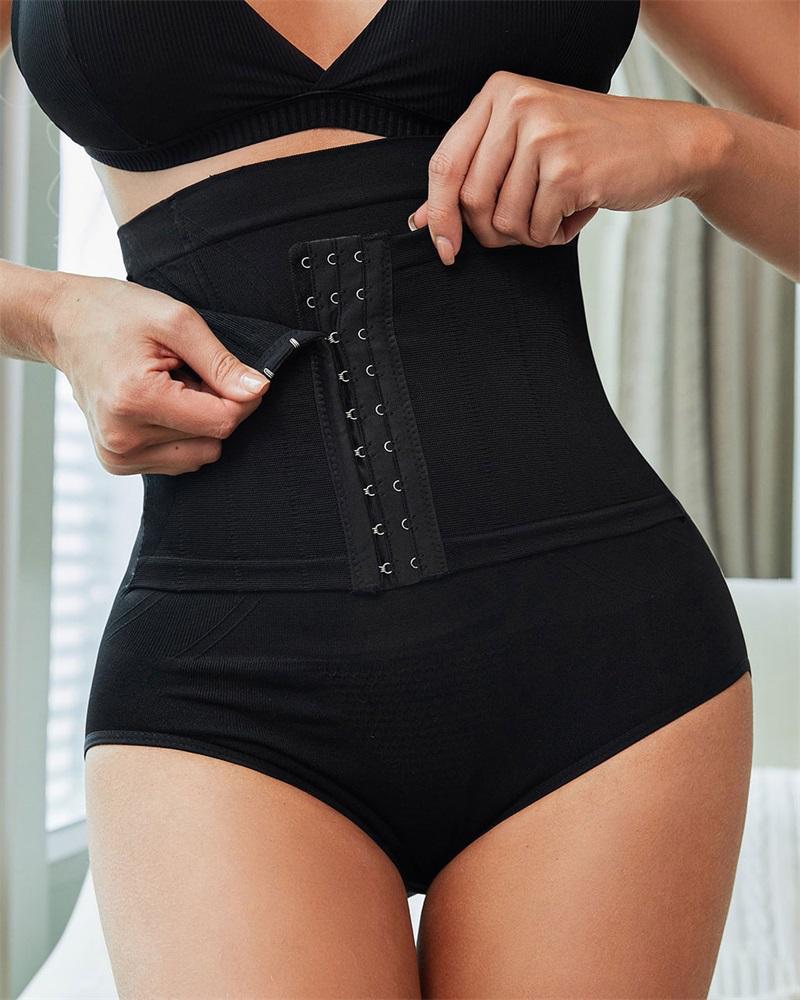 

High Waist Body Shaper Underwear Postpartum Tummy Control Shapewear Butt Lifting Panty, Black