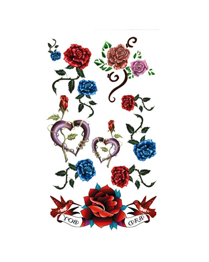 

Floral Waterproof Body Art Temporary Tattoo Stickers, Style1
