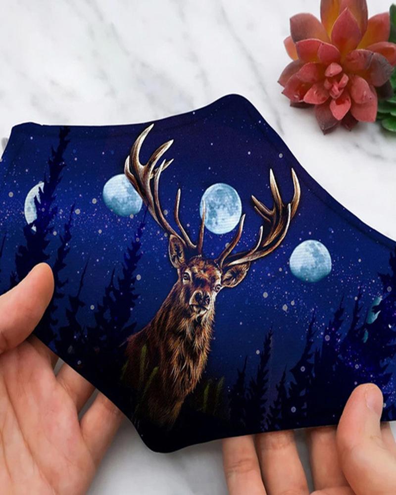 

Animal Graphic Print Breathable Face Mask, Style8