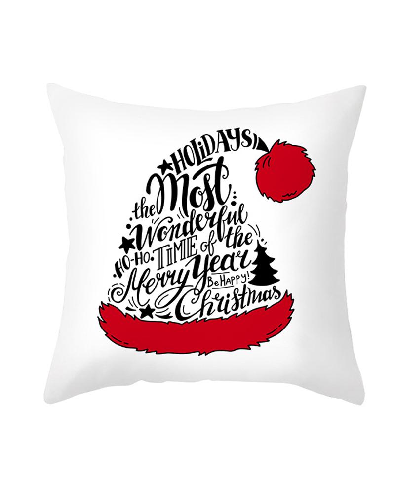 

Christmas Print Cushion Cover Without Filter, Style14