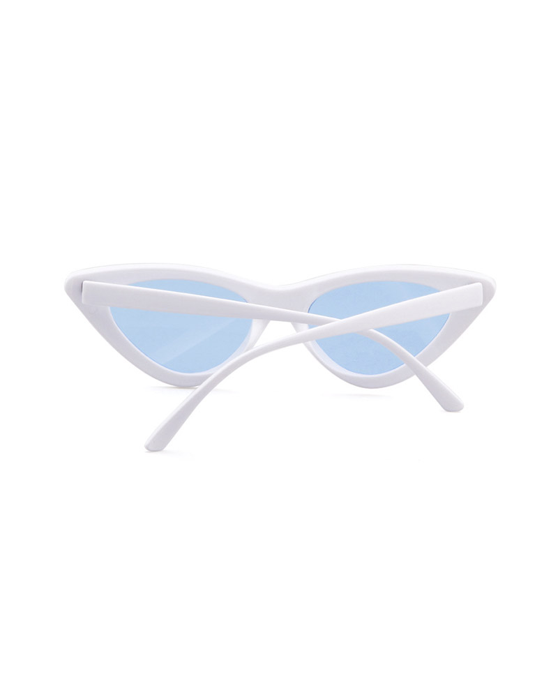 

1Pair Tinted Lens Retro Cat Eye Frame Sunglasses, Blue