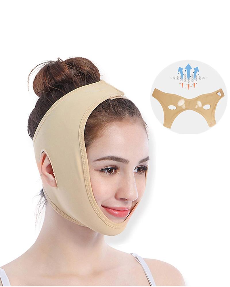 

Facial Cheek V Shape Lift Up Thin Mask Strap, Nude