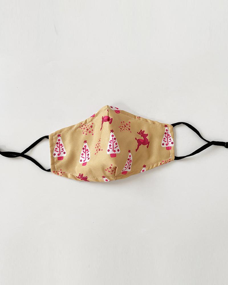 

Christmas Print Valve PM 2.5 Face Mask With Filter For Adult, Style10