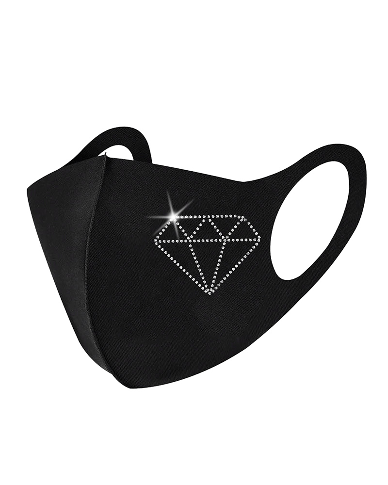 

Mutil Pattern Studded Breathable Face Mask, Style2