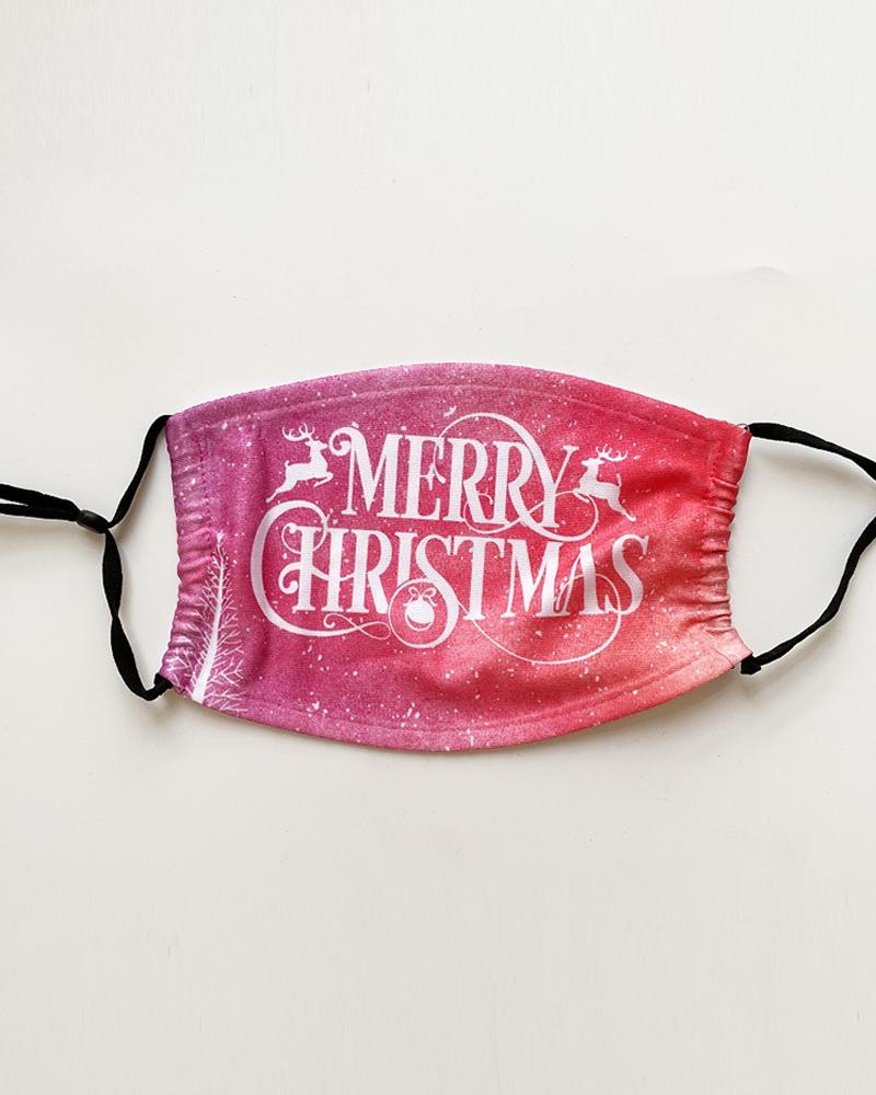

Christmas Santa Reindder Print PM 2.5 Face Mask With Filter For Adults, Style1