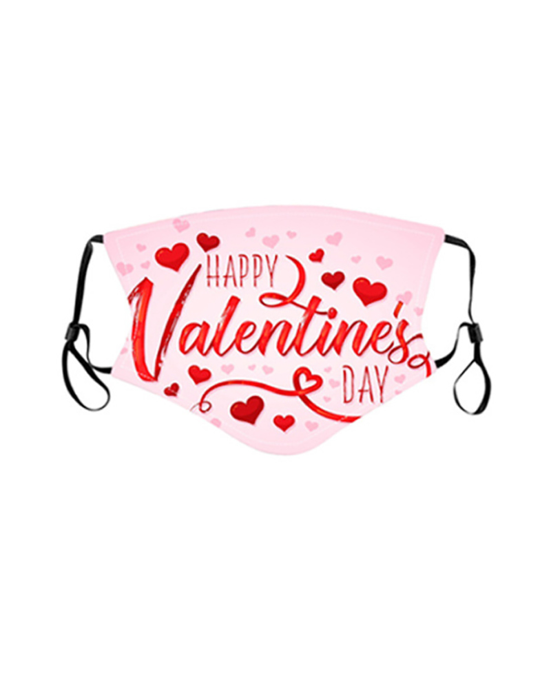 

Valentine's Day Print PM2.5 Filter Breathable Face Mask, Style5