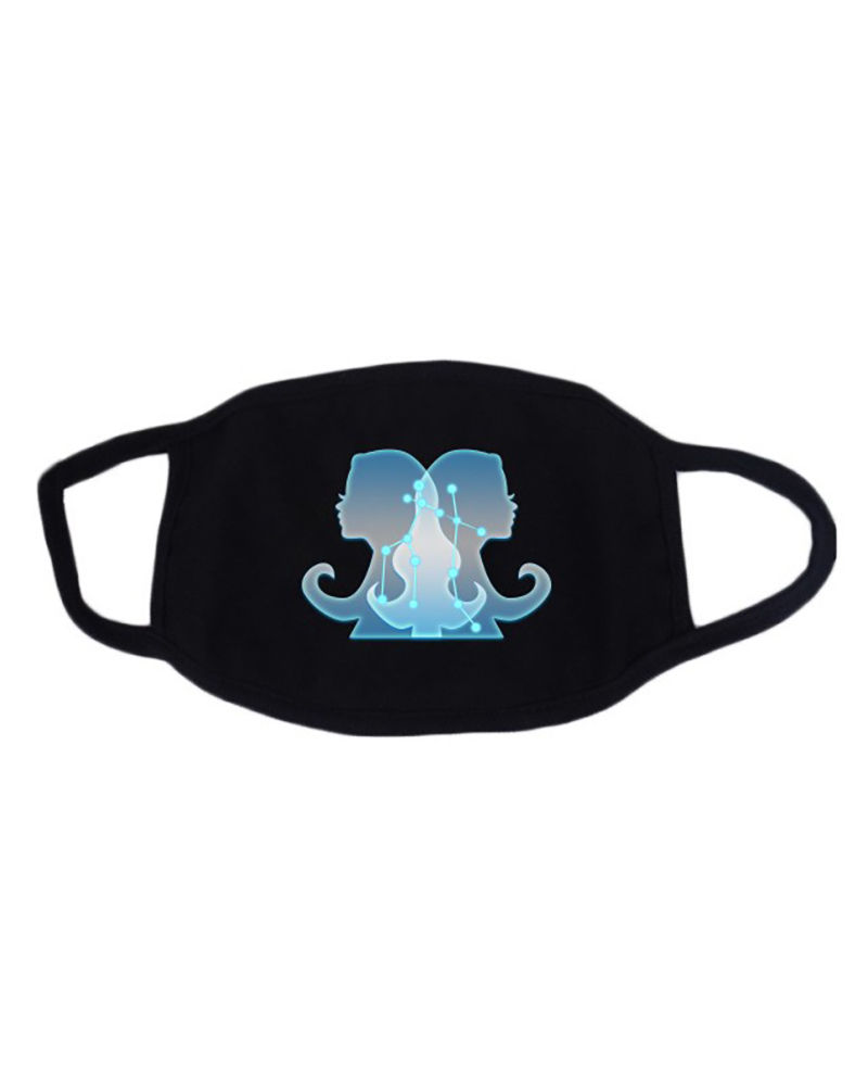 

Twelve Constellations Fluorescent Breathable Mouth Mask Washable And Reusable, Style5