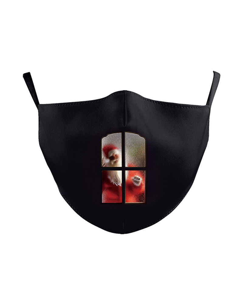 

Christmas Letter Graphic Print Breathable Face Mask, Style4