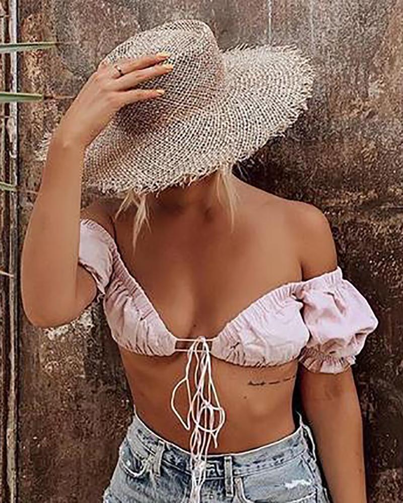 

Raw Hem Wide Brim Sun Hat, Khaki