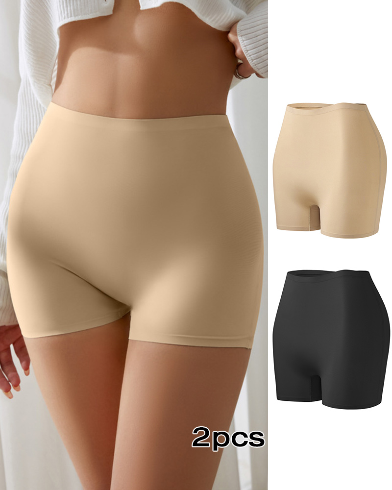 

Culotte gainante sans coutures, short anti-lumière, sous-vêtement de contrôle du ventre, bord anti-roulement, Style1