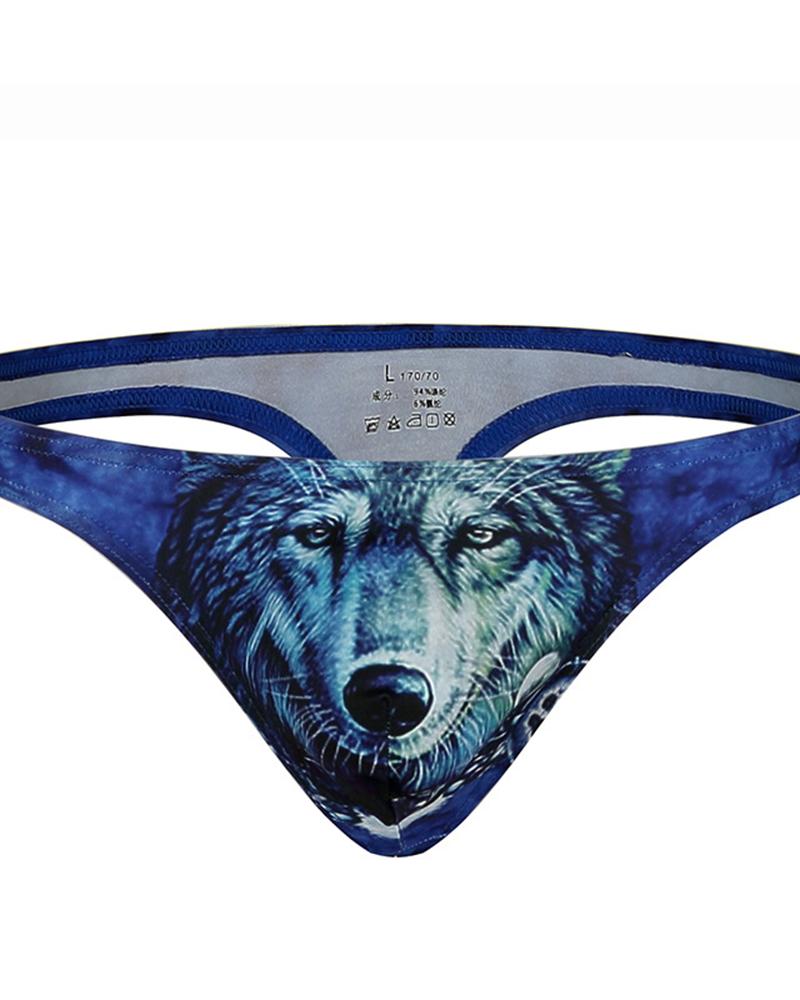 

3D Leopard Print Skinny Panties T-string Underwear, Style2