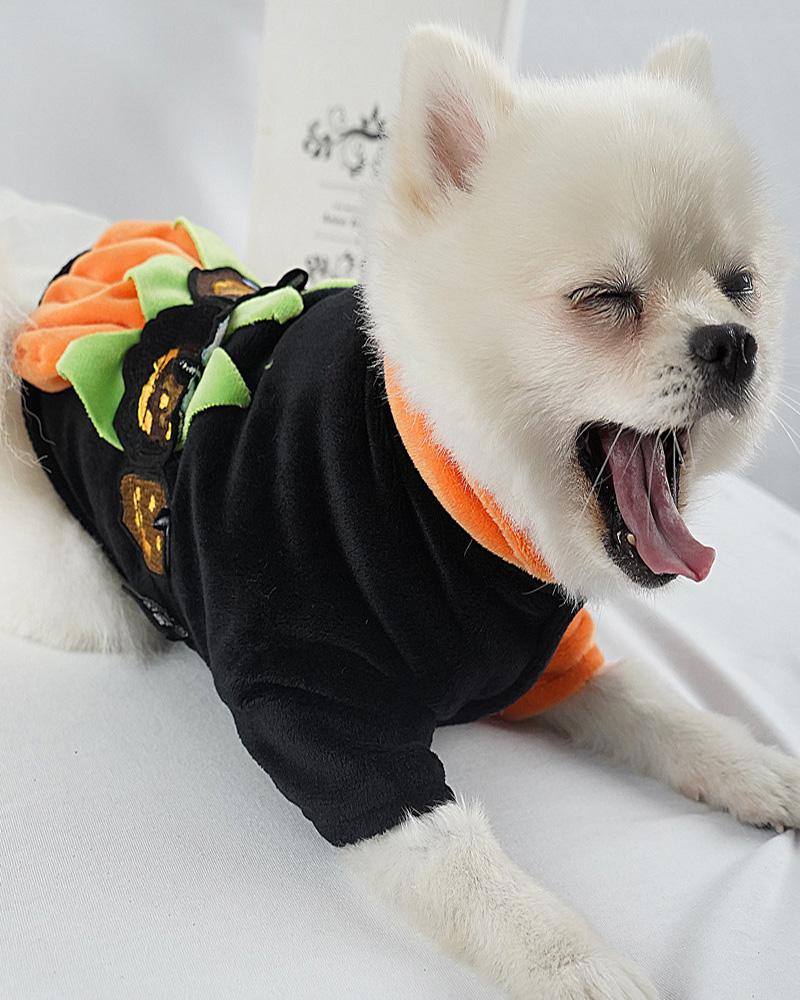 

Dog Halloween Coat So Cute & Funny Devil Pumpkin Cosplay Puppy Clothes, Black