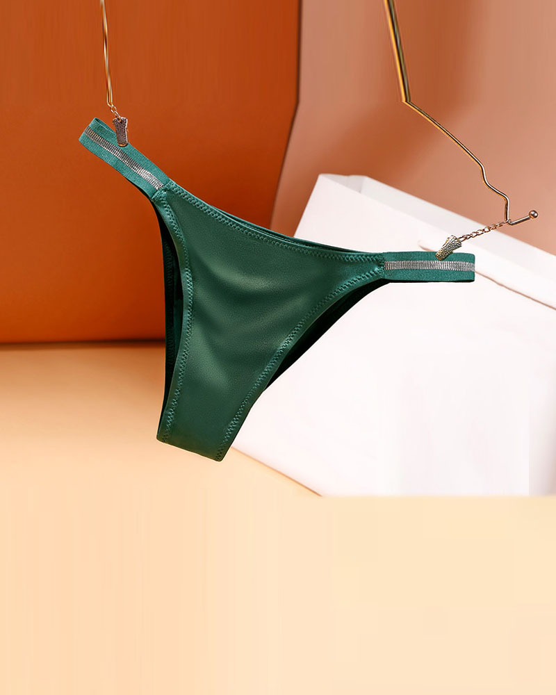 

Seamless Breathable Thong Panty, Green