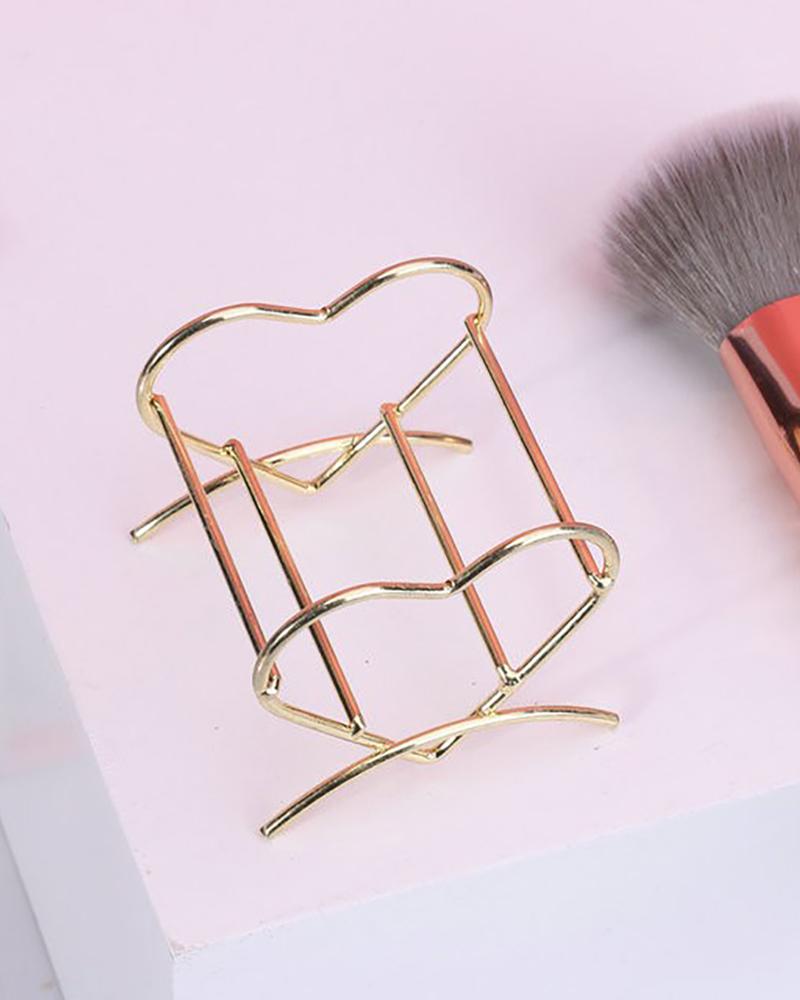 

1PCS Heart Shaped Makeup Sponge Holder, Gold