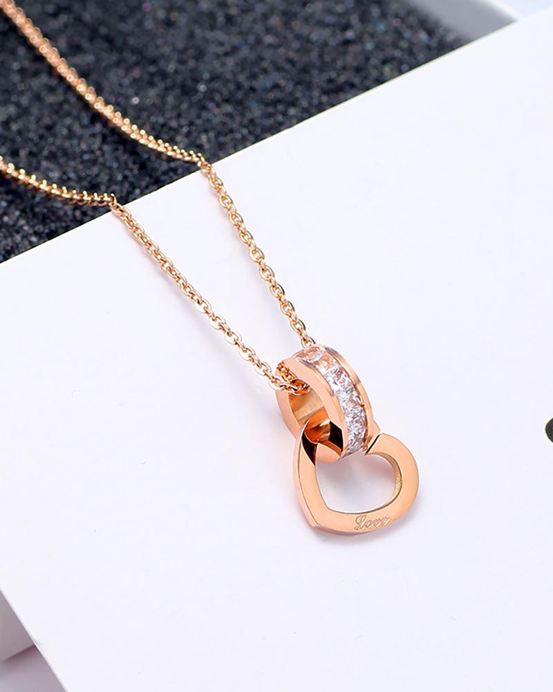 

Geometry / Heart / Animal Pattern Pendant Necklace, Style6