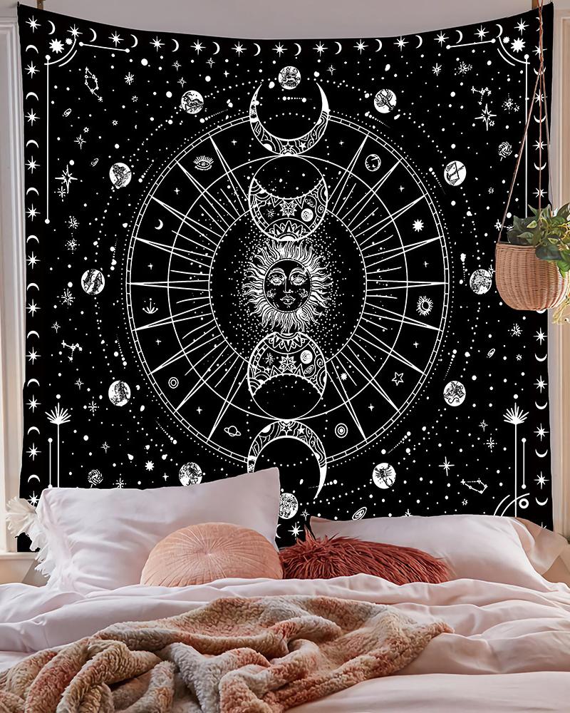 

Sun Moon Print Tapestry, Style2