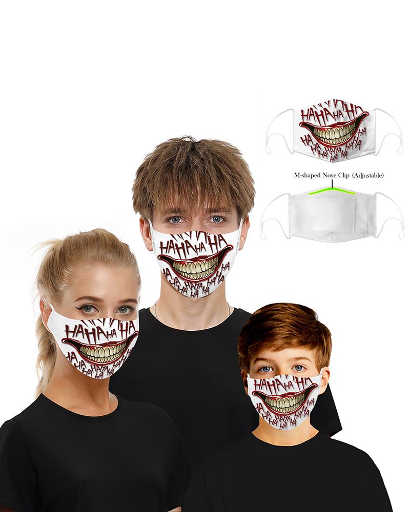 

Skull Print Breathable Mouth Mask Washable And Reusable, Style4