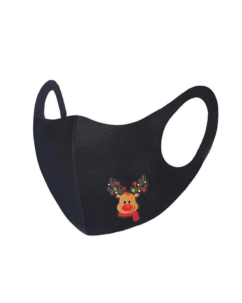 

Christmas Mixed Print Breathable Face Mask, Style8