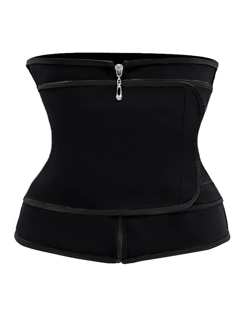

Waist Trainer Thermo Sweat Belt Tummy Body Shaper, Black