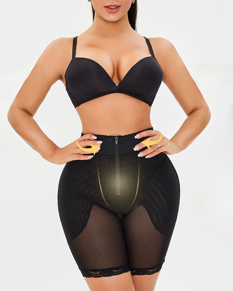 

Butt Lifter Seamless Slimming Tummy Control Panties Thigh Slimmer Underwear Body Shaper, Black