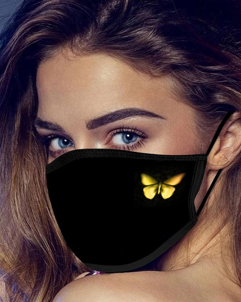 

5PCS/Set Randomly Dispatched Butterfly Print Breathable Face Mask(Colors Sent Randomly), Style5