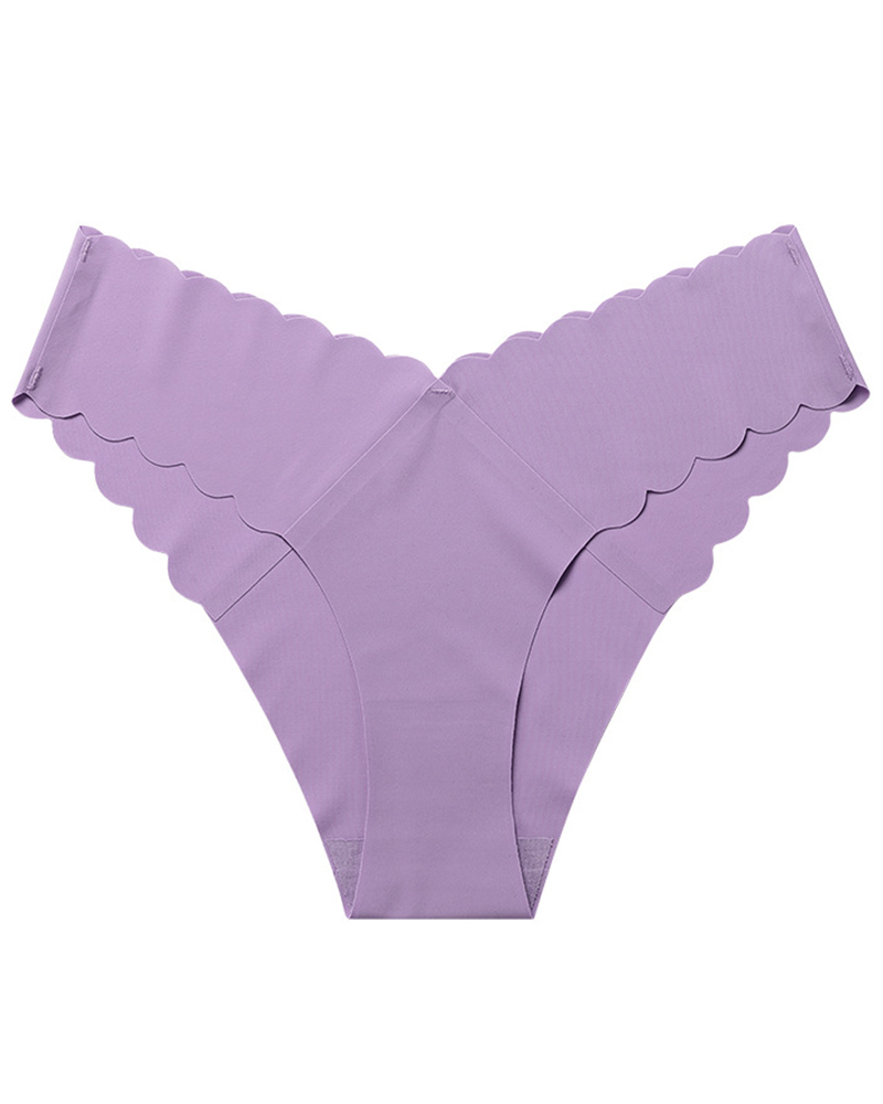 

Scallop Trim Seamless Panty, Style9