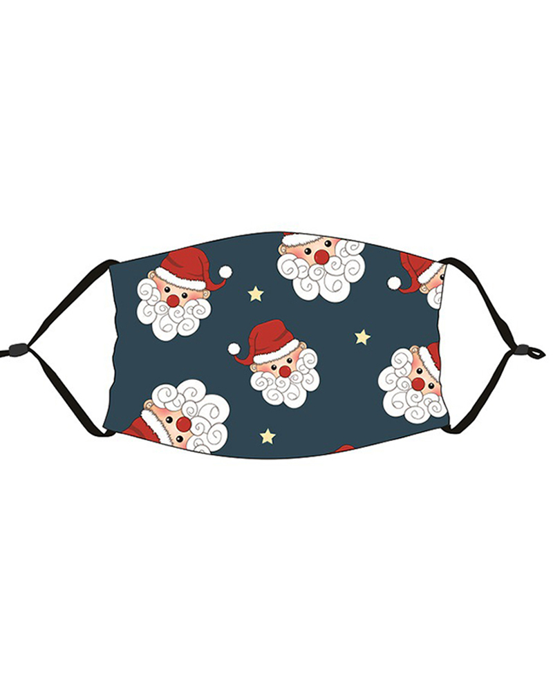 

Christmas Print PM 2.5 Face Mask For Kids, Style2