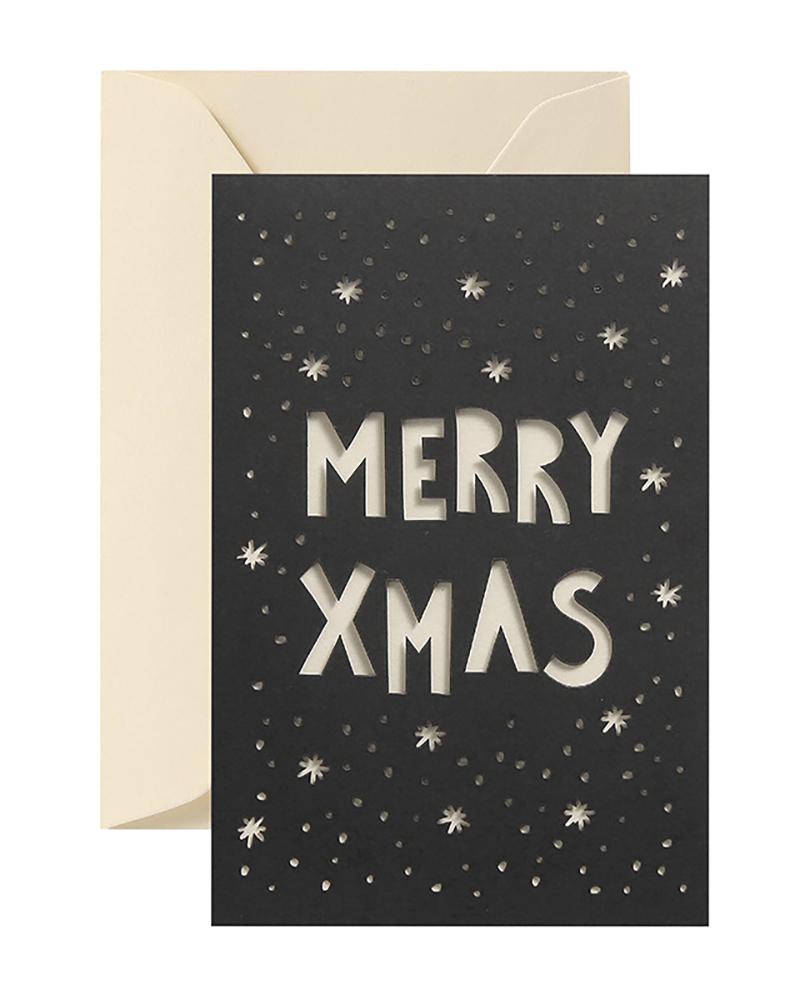 

Christmas Cutout Design Greeting Card With Envelope, Style3