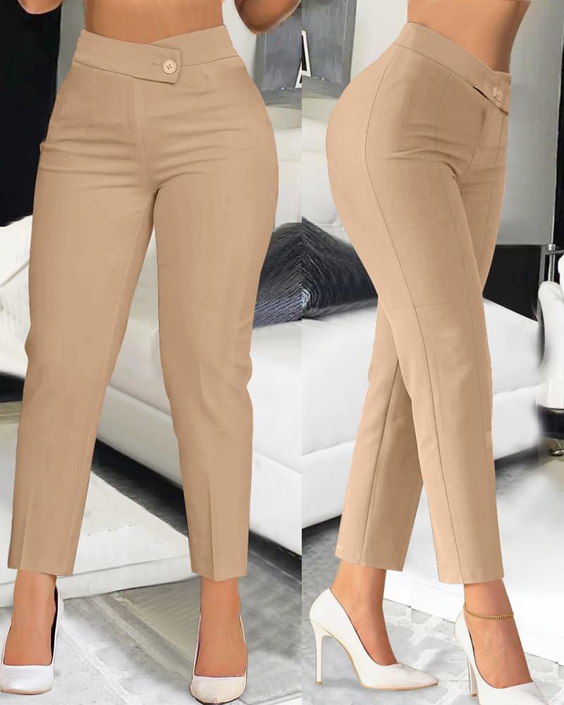 

Overlap Waist Work Pants, Khaki