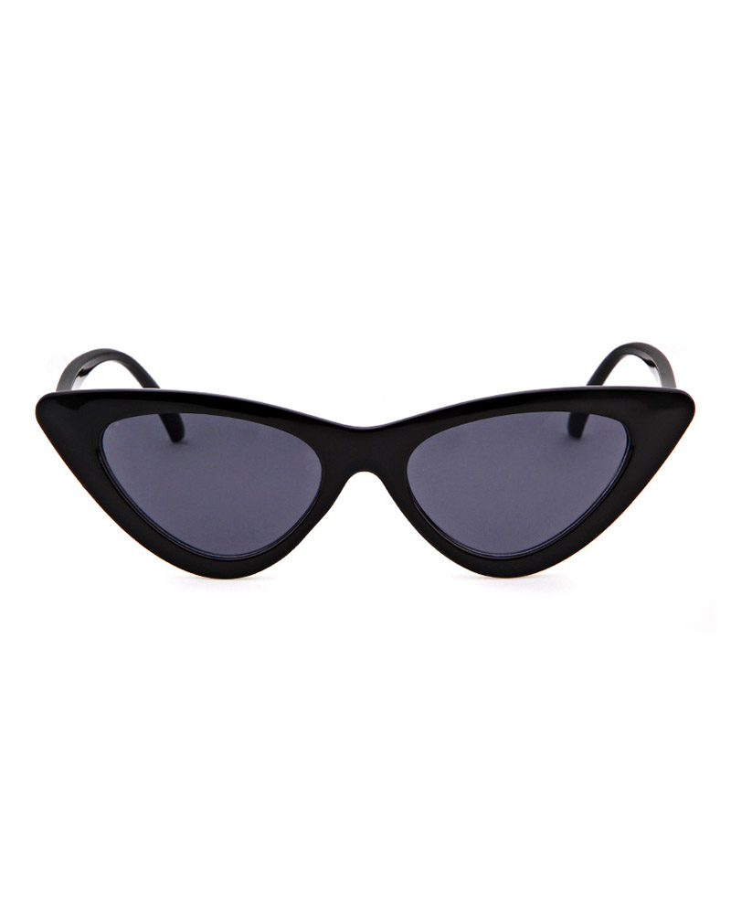 

1Pair Tinted Lens Retro Cat Eye Frame Sunglasses, Black