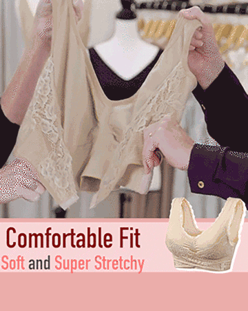 

Seamless Lift Bra With Front Cross Side Buckle, Nude