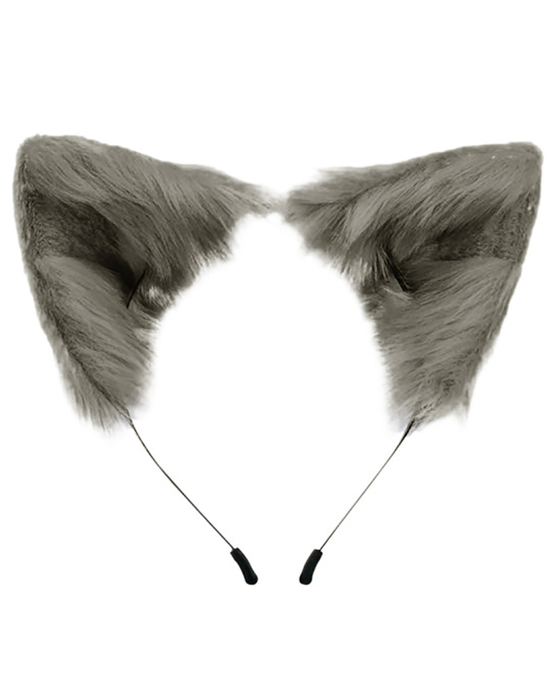 

Fluffy Ear Design Headband, Gray