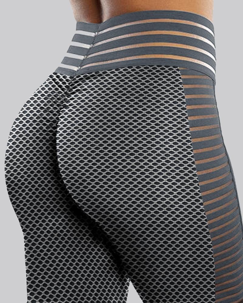 

Plain High Waist Skinny Grey Leggings, Gray