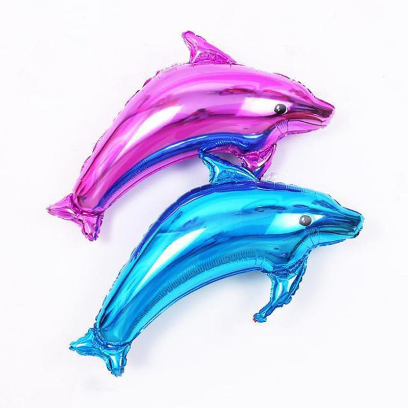 

80cm Dolphins Balloon Foil Balloons Wedding Marriage Room Layout Romantic Surprise Birthday Party Decorative Wedding Favor, Pink