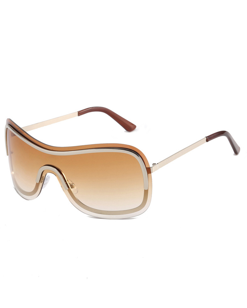 

1Pair Rimless Outdoor Tinted Trendy Sunglasses, Style3