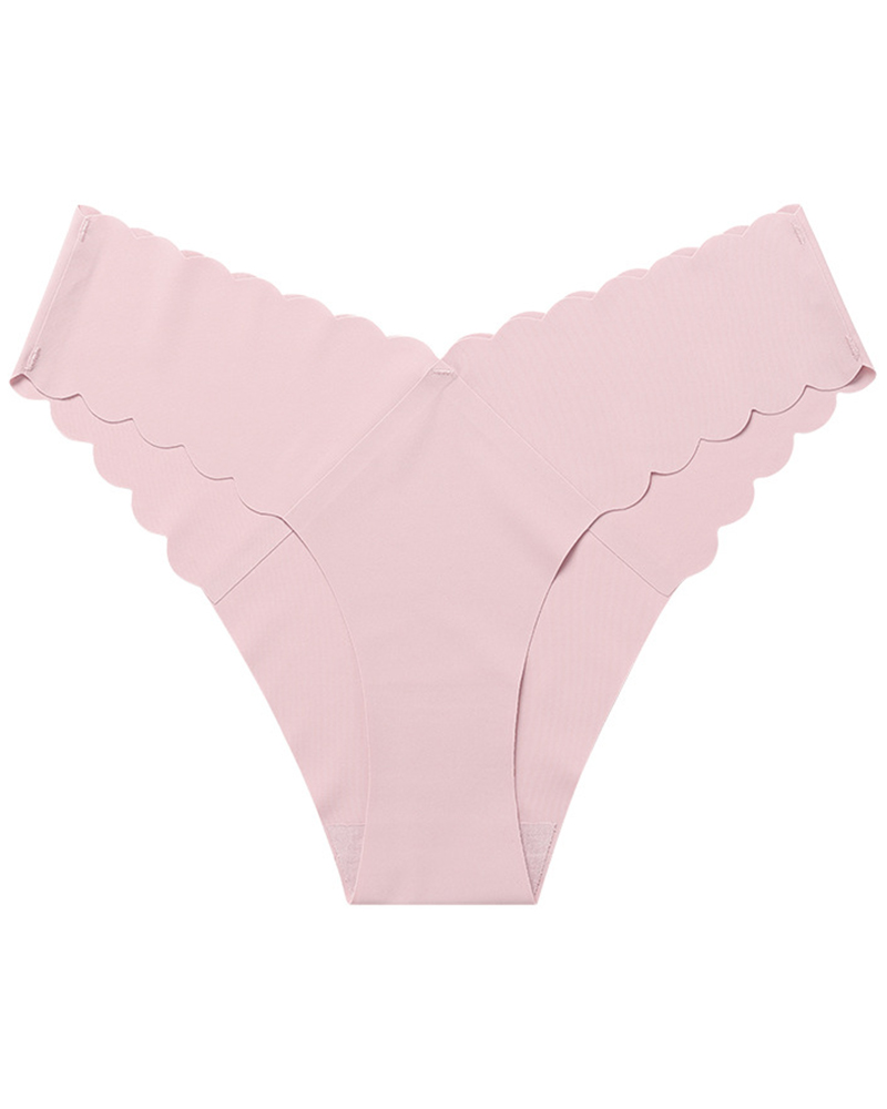 

Scallop Trim Seamless Panty, Style1