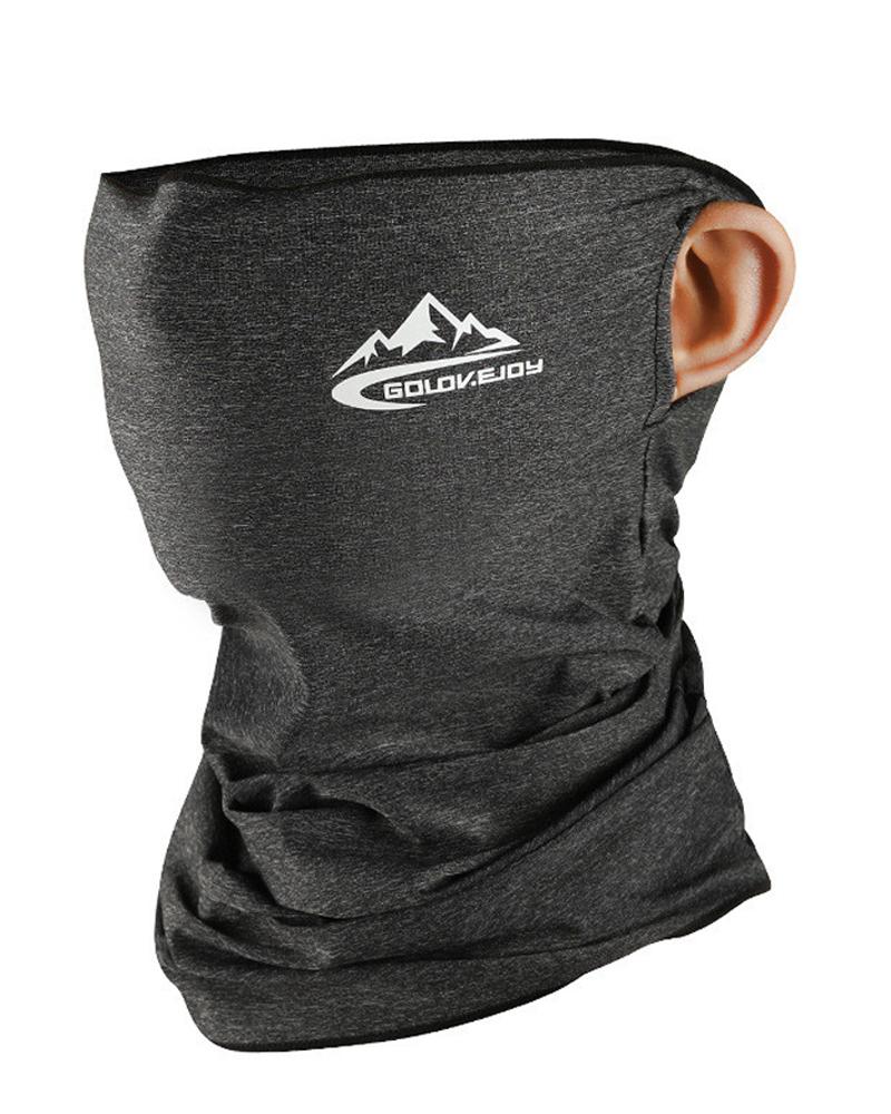

Cooling Ear Loops Neck Gaiter Bandana Mask Face Scarf Balaclava, Dark grey