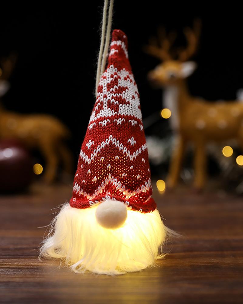 

Christmas Faceless Plush Toy Faceless Christmas Doll With Lights Cute Home Ornaments, Style3