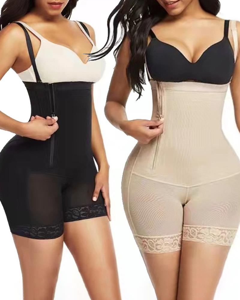 

Body Shaper Tummy Control Butt Lifter Waist Trainer Chest Support Slimming Underbust Corset Shapewear, Apricot