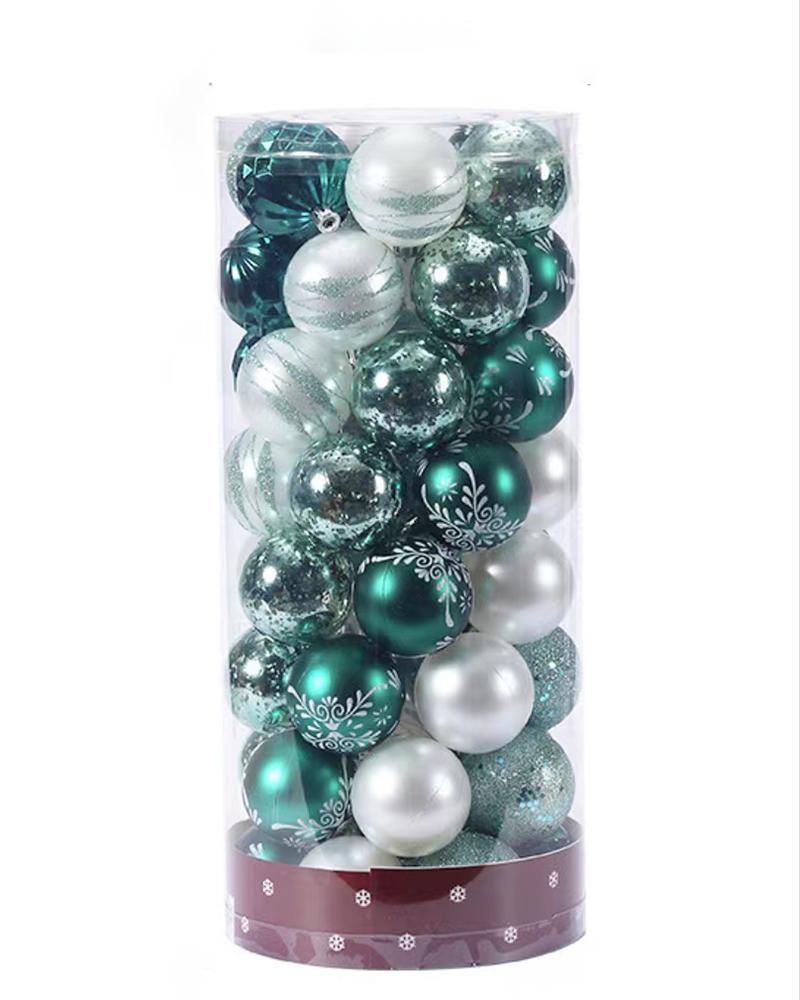 

50pcs Christmas Ball  Ornaments Set Decorations For Xmas Tree Balls, Army green